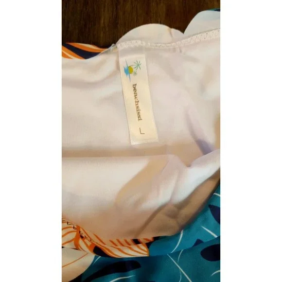 Yellow Scallop Bikini Top with Floral Bottom - Picture 4 of 10